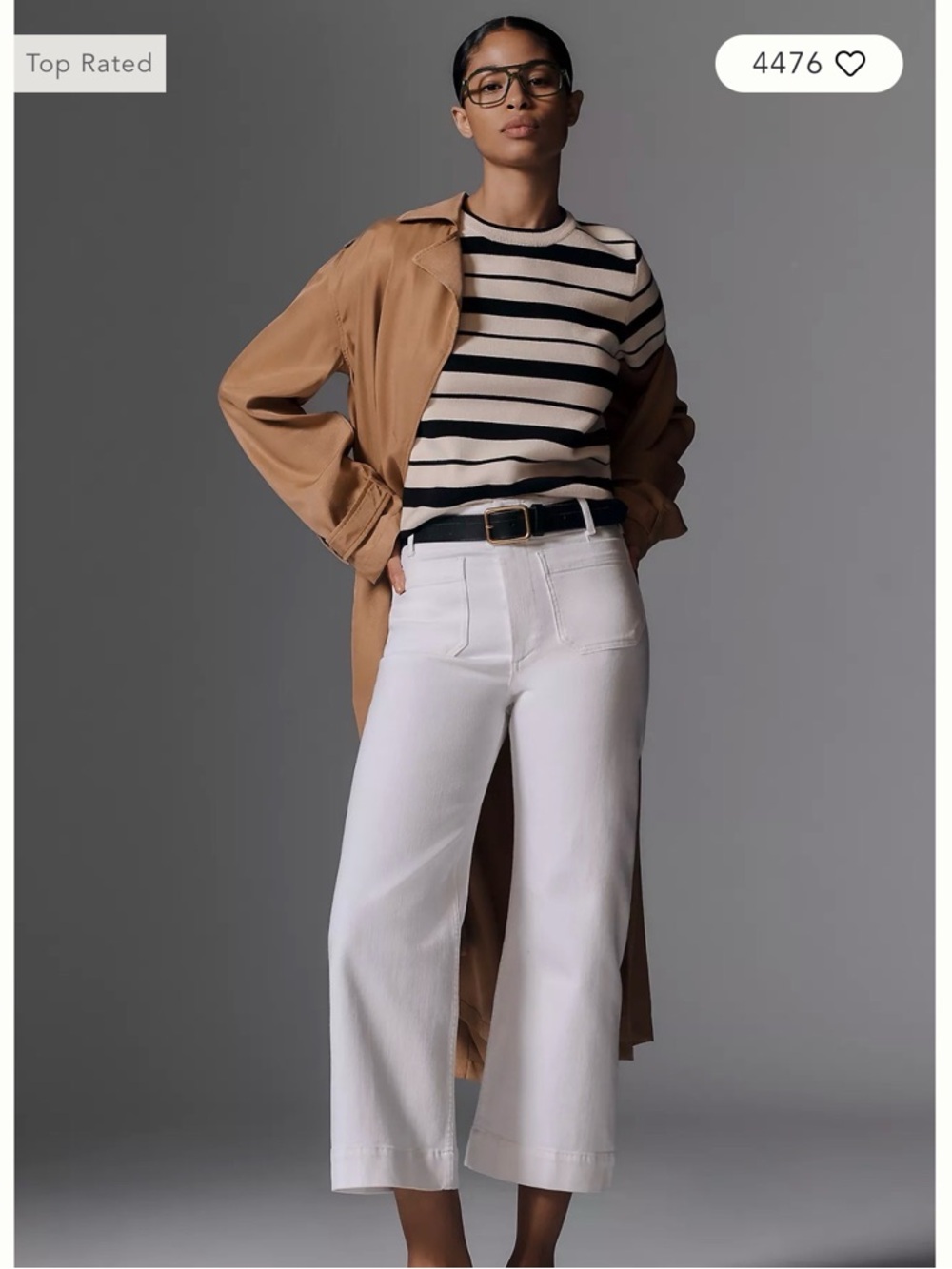 Maeve the Colette Cropped White jeans Anthropologie